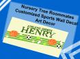 Nursery Tree Roommates Customized Sports Wall Decal Art Decor  PowerPoint PPT Presentation