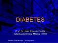 DIABETES  Prof. Dr. Juan Ricardo Cort PowerPoint PPT Presentation