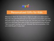 Personalized Gifts for Kids