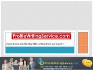 Profile Writing Service