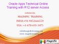 Oracle Apps Technical Online Training with R12 server Access PowerPoint PPT Presentation