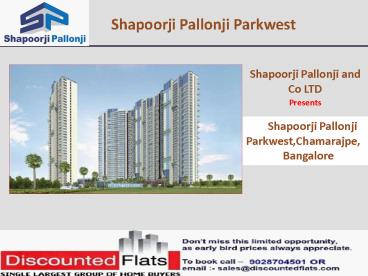 3 bhk flats in Shapoorji Pallonji Parkwest