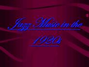 Jazz Music in the 1920s
