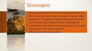 Cricket livescore
