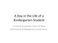 A Day in the Life of a Kindergarten Student PowerPoint PPT Presentation