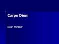 Carpe Diem PowerPoint PPT Presentation
