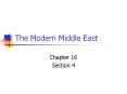 The Modern Middle East PowerPoint PPT Presentation