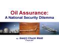 Oil Assurance: A National Security Dilemma PowerPoint PPT Presentation