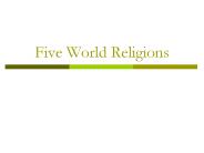 Five World Religions