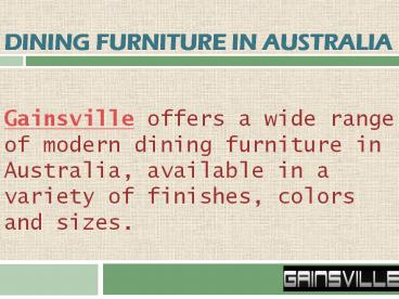 Dining Furniture in Australia (1)