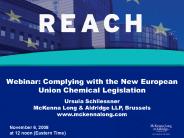 Webinar: Complying with the New European Union Chemical Legislation