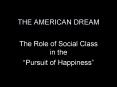 THE AMERICAN DREAM PowerPoint PPT Presentation