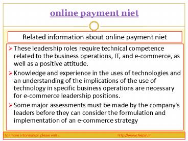 Some of the schools are providing online payment niet