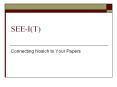 SEE-I(T) PowerPoint PPT Presentation