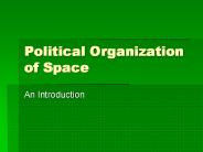 Political Organization of Space