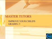 Master Tutors; specialists in Personal Tuitions