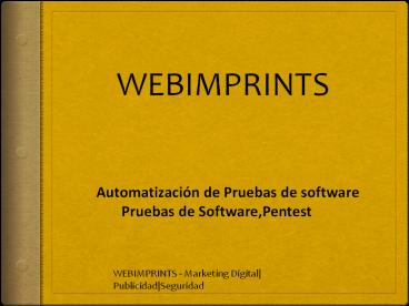 Automatización de Pruebas de software (1)