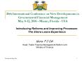 20th International Conference on New Developments in Governmental Financial Management May 8-12, 2006 - Miami, Florida - USA PowerPoint PPT Presentation