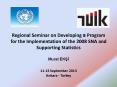 Regional Seminar on Developing a Program for the Implementation of the 2008 SNA and Supporting Statistics Murat EKSI 11-13 September 2013 Ankara - Turkey PowerPoint PPT Presentation