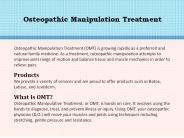 Osteopathic Manipulation Treatment