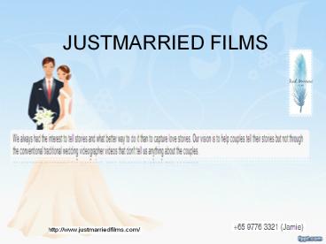Wedding Videos on Wedding Videography Singapore