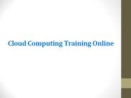 Cloud Computing Training Online