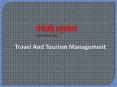 Travel and Tourism Management PowerPoint PPT Presentation