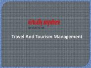 Travel and Tourism Management