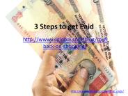 3 Steps to get Paid