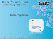Table Top Weighing Scale