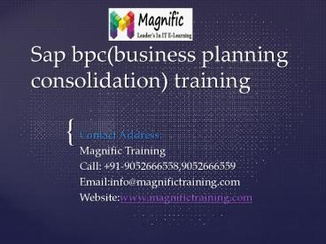 sap bpc(business planning and consolidation) training (1)