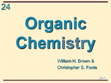 Organic Chemistry
