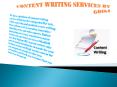 CONTENT WRITING SERVICES BY GOIGI (2) PowerPoint PPT Presentation