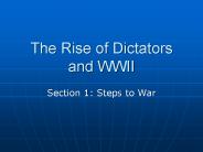 The Rise of Dictators and WWII
