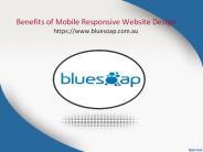Benefits of Mobile Responsive Website Design