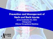Prevention and Management of