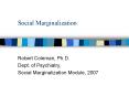 Social Marginalization PowerPoint PPT Presentation