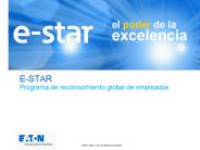 E-STAR Programa de reconocimiento global de empleados
