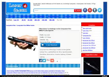 Laserpointer blau 2000mw