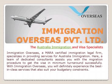 Highly Certified Australia Immigration Service Providers