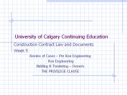 University of Calgary Continuing Education