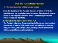 Part Six: China Military System PowerPoint PPT Presentation