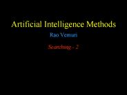 Artificial Intelligence Methods