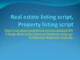 Property listing script, real estate listing script, vacation rental script PowerPoint PPT Presentation