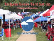 Tailgate grove tent set up