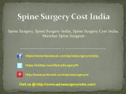 Spine Surgery  India Cost