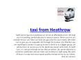 Swiftcars mini Cab private service taxi from Heathrow PowerPoint PPT Presentation