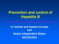 Prevention and control of Hepatitis B PowerPoint PPT Presentation
