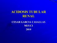 ACIDOSIS TUBULAR RENAL