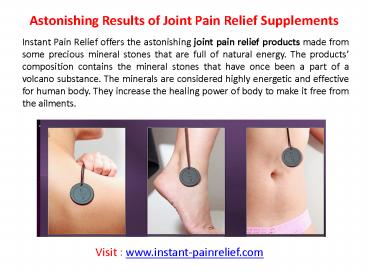 Knee pain relief supplements